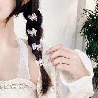 Kẹp tóc nơ mini trong suốt dễ thương