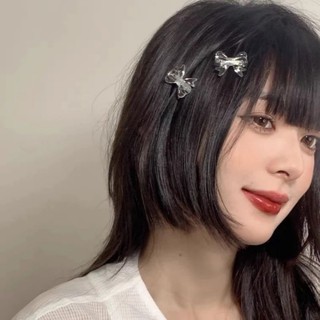 Kẹp tóc nơ mini trong suốt dễ thương