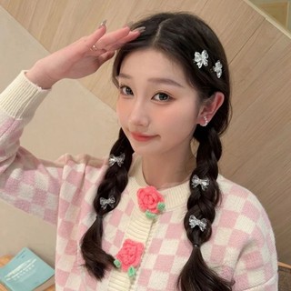 Kẹp tóc nơ mini trong suốt dễ thương