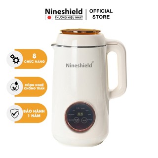 Máy xay nấu sữa hạt nineshield - máy xay nấu sữa hạt, hầm cháo đồ ăn dặm cho bé chống trào 1200ml - model kb113