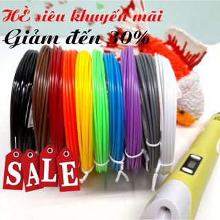 Sợi dây mực pla cho bút vẽ 3d không mùi, 1 cuộn 10m