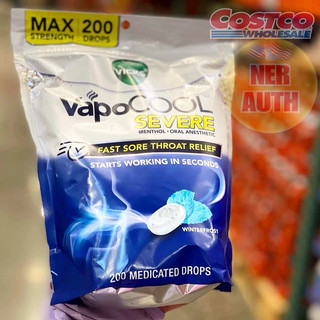 Viên ngậm chống ho Vicks VapoCOOL Severe gói 200 viên của Mỹ
