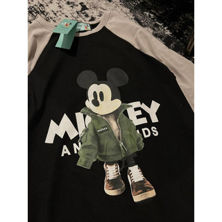 Đầm suông tay dài mickey