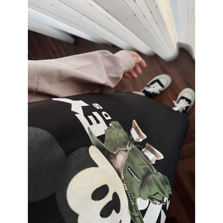 Đầm suông tay dài mickey