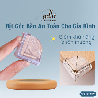 Miếng bịt góc bàn bảo đảm an toàn cho trẻ nhỏ bằng silicon hình mặt cười