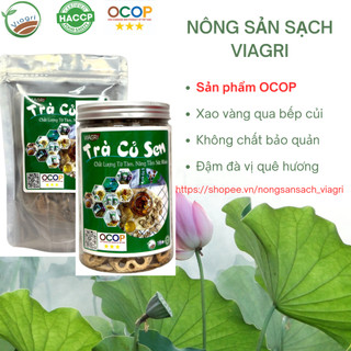 1kg Trà củ Sen, củ sen rang củi hạ thổ, sản phẩm OCOP VIAGRI, không chất tẩy trắng