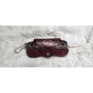 Bao da đựng kính da thật , hàng thủ công siêu bền