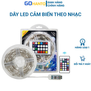 Đèn Fairy Light 16 triệu màu GOHANTO APP điện thoại, đèn dây led nháy theo nhạc trang trí phòng