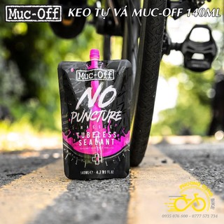 Keo tự vá lốp vỏ không ruột xe đạp tubeless muc-off sealant 140ml