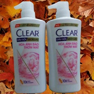dầu gội Clear hoa anh đào thơm mát 630g đánh bay gàu nhờn ngứa