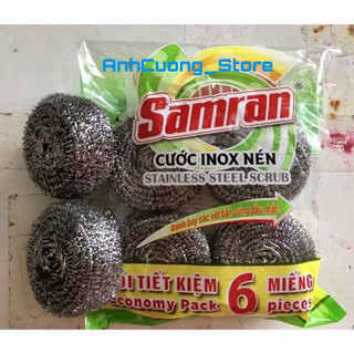 Cước nén inox Samran chùi xoong nồi 1 cái.