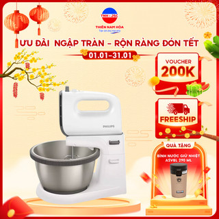 Máy đánh trứng philips hr3750/00 - chất liệu máy an toàn với người dùng - hàng chính hãng bảo hành 24 tháng