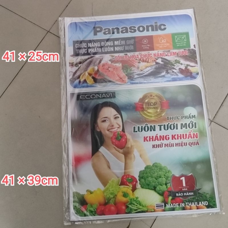 combo 10 tem dán tủ lạnh  pana