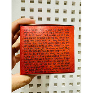 Kem Oman hủ 30gr ( 4 loại)