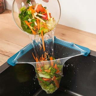 Lọc rác bồn rửa chén túi lưới lọc thức ăn thừa Khung nhựa dễ dàng lắp đặt bằng miếng dán tiện ích dụng cụ nhà bếp LR50