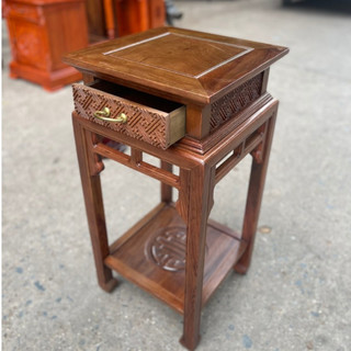 Đôn vuông ngăn kéo gấm Đôn Vuông kê đồ trang trí nhà cửa gỗ Hương