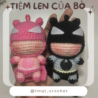 Móc Khoá Batman Chibi Bằng Len - Handmade 🧶
