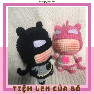 [𝙊𝙧𝙙𝙚𝙧]Móc Khoá Batman Chibi Bằng Len - Handmade 🧶