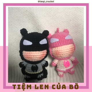 [𝙊𝙧𝙙𝙚𝙧]Móc Khoá Batman Chibi Bằng Len - Handmade 🧶