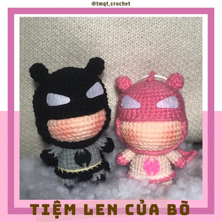 [𝙊𝙧𝙙𝙚𝙧]Móc Khoá Batman Chibi Bằng Len - Handmade 🧶