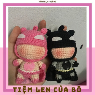 [𝙊𝙧𝙙𝙚𝙧]Móc Khoá Batman Chibi Bằng Len - Handmade 🧶