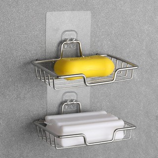Giá Kệ INOX Để Đựng Xà Phòng, Xà Bông, Treo Đồ Nhà Tắm, Nhà Vệ Sinh Inox  Dán Tường Thông Minh Đa Năng