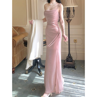 Váy dạ tiệc nhũ Hồng Bling Bling
