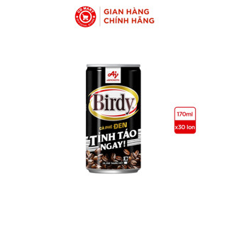  Thùng 30 Lon Cà Phê Birdy® Đen 170ml Lon 