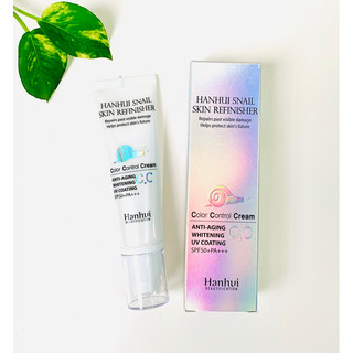   HSD 2026  Kem nền chống nắng tinh chất ốc sên HANHUI SNAIL SKIN REFINISHER CC Cream SPF50+ PA+++ 