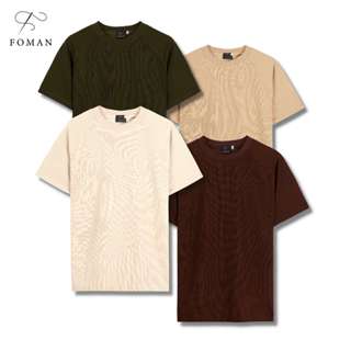 Áo thun nam cổ tròn Lychee FOMAN vải Tổ ong Waffle cao cấp, thoáng mát, dày dặn, mềm mịn, trẻ trung