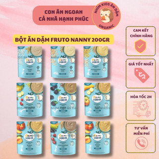 [Date T7-T8/2025] Bột Ăn Dặm Fruto Nanny Nga Cho Bé 4/5/6m+ 200Gr