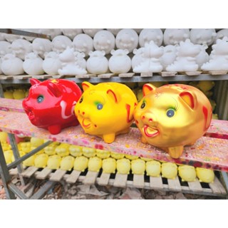 Heo Đất Chữ Lộc, Heo Pi Trơn Size Lớn D21*R19*C20, Lợn Đất, Ống Tiết Kiệm, Đựng Tiền - Heo Đất PiPi