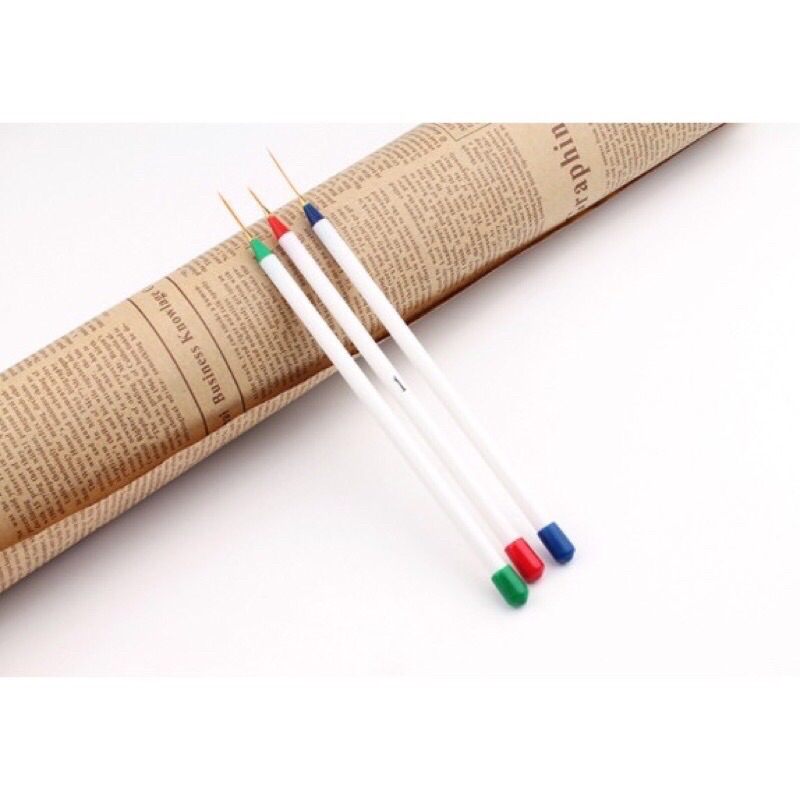 Bộ 3 cọ râu siêu mảnh- vẽ móng