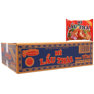 Thùng 30 gói mì lẩu thái tôm chua cay acecook 80g