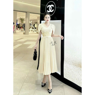 SIZE >65KG ĐẦM TÀ XẾP LY PHỐI REN EO