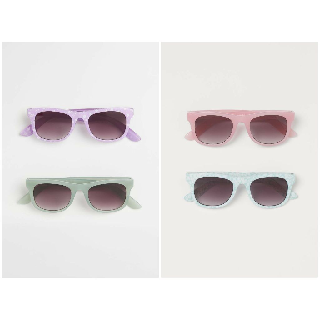 Set 2 kính xanh tím hồng hoa HM H&M_hàng chính hãng authentic