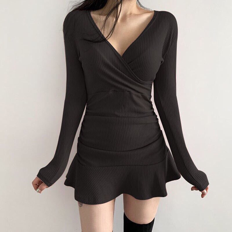Đầm body nhún đuôi cá đủ size
