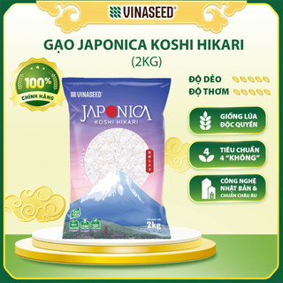 Gạo Nhật Japonica Koshi Hikari Vinaseed túi 2kg