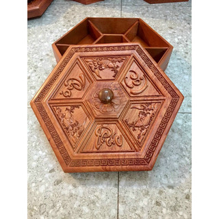 Khay đựng bánh kẹo gỗ hương cao cấp hàng loại 1