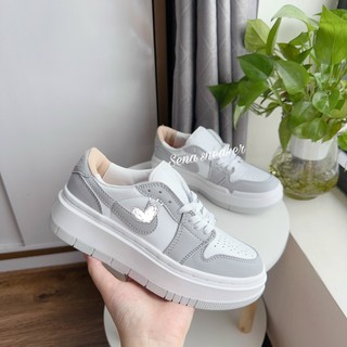Giày thể thao jd elevate low wolf grey, jd xám đế cao