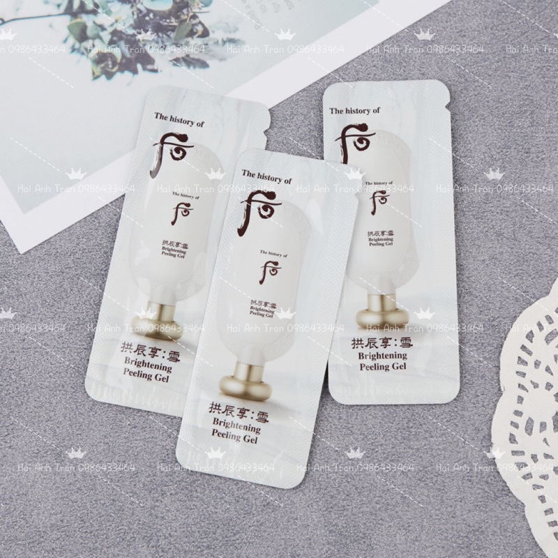 [Combo 30 gói dùng thử] Tẩy da chết whoo 1ml/gói