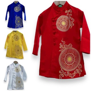 Áo dài trẻ em # áo dài lụa gấm mẫu trống đồng cho bé # quần áo bé trai