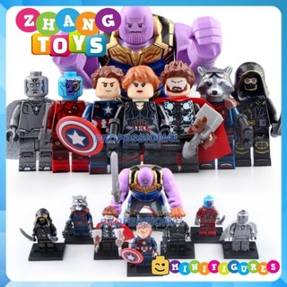 Đồ chơi Xếp hình Thanos gồm Nebula Thor - Black Widow Vision - Hawkeye Captain America Minifigures Koruit KT1025