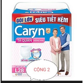 Bỉm/Tã quần người lớn CARYN loại siêu thấm siêu mỏng nhẹ(đủ size)hàng cộng thêm miếng