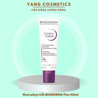 Kem Dưỡng Ẩm Phục Hồi Da Bioderma Tím Cicabio Crème Laboratoire 40ml