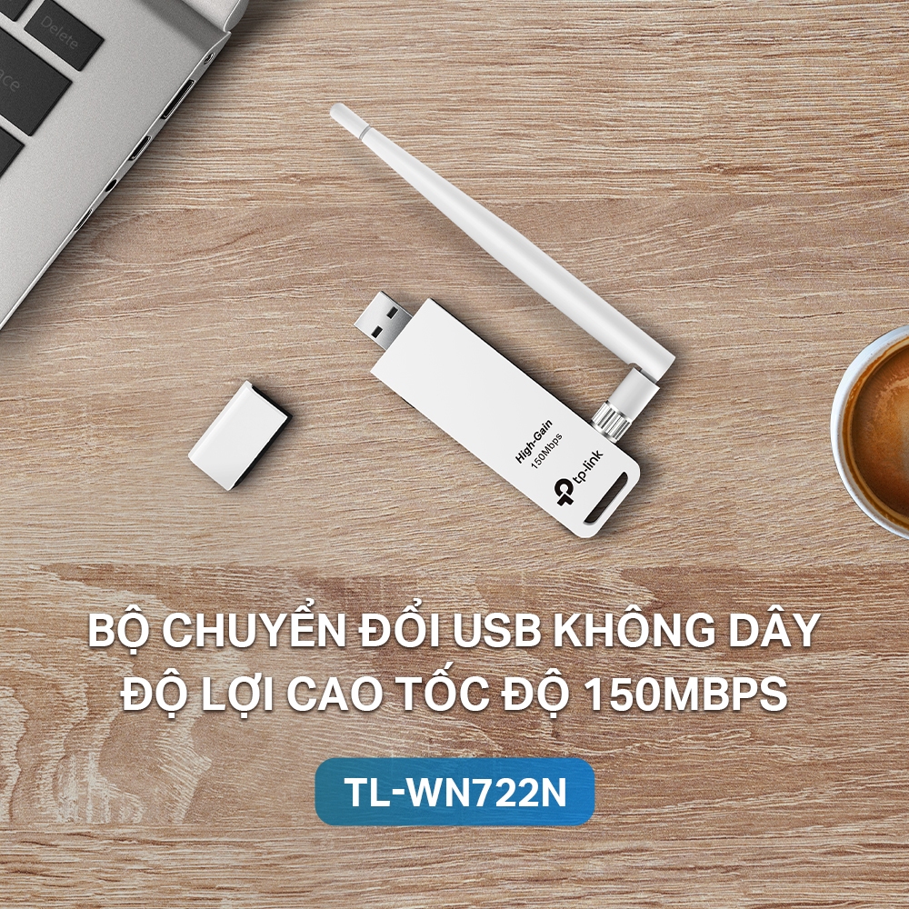[Hỏa Tốc] Bộ Chuyển Đổi USB Wifi TP-Link TL-WN722N Chuẩn N 150Mbps | BigBuy360 - bigbuy360.vn
