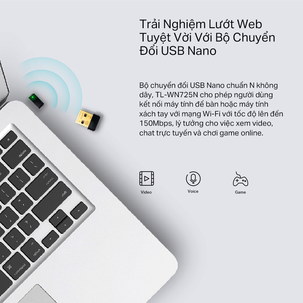 [Hỏa Tốc] Bộ Chuyển Đổi USB Wifi TP-Link TL-WN725N Chuẩn N 150Mbps | BigBuy360 - bigbuy360.vn