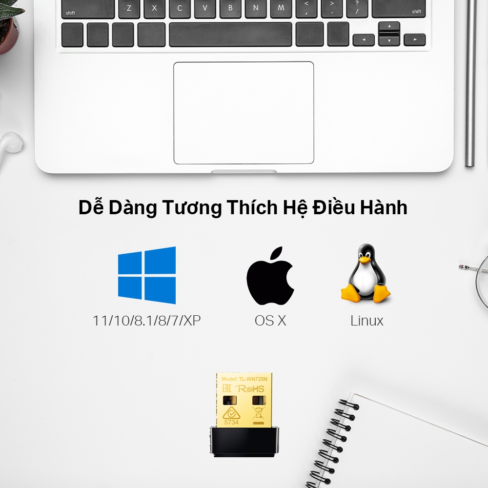 [Hỏa Tốc] Bộ Chuyển Đổi USB Wifi TP-Link TL-WN725N Chuẩn N 150Mbps | BigBuy360 - bigbuy360.vn