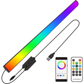 Thanh LED Decor RGBCW - Decor setup phòng chơi game bàn làm việc - Remote và mobile App - Nháy theo nhạc - BH 6T