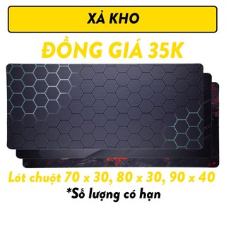 Bàn Di Chuột, Lót Chuột Cỡ Lớn 70x30 80x30 90x40 hình khối tổ ong chống trơn bám mặt bàn vệ sinh siêu dễ